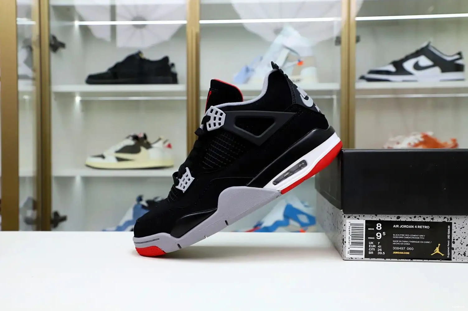 JORDAN 2019 'BRED' OG 4 Kimikick AIR RETRO 0421